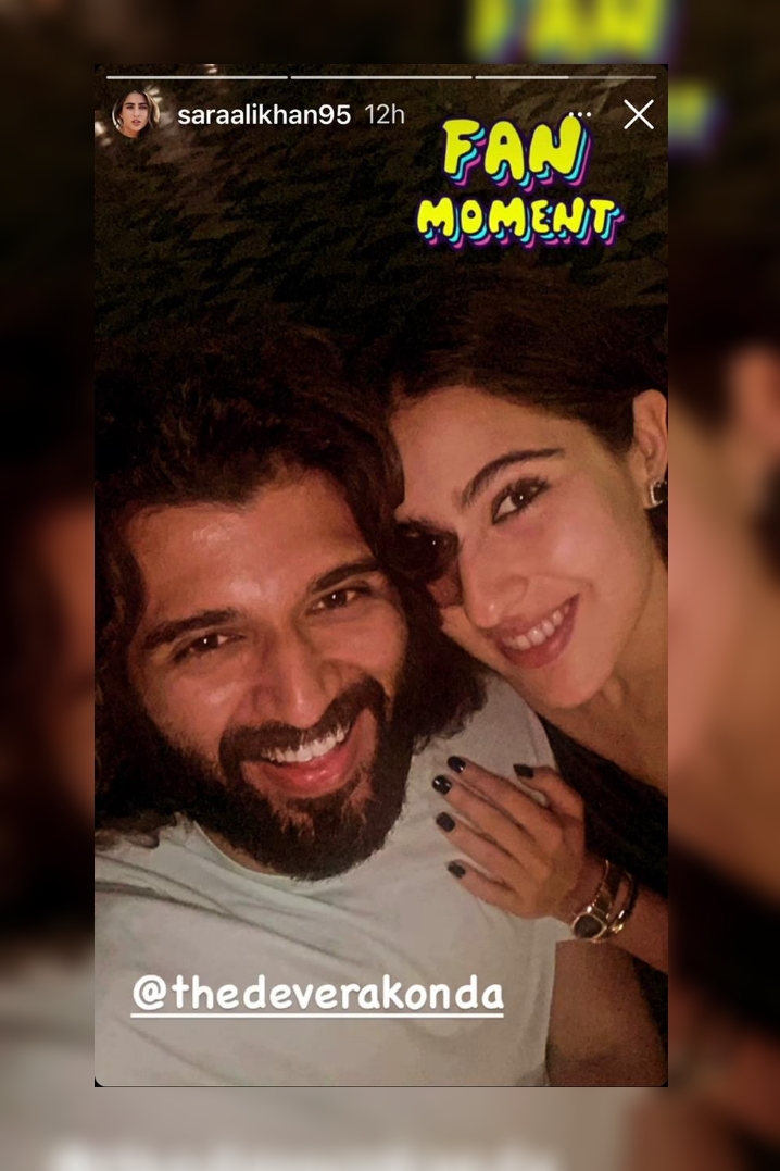 Sara Ali Khan has a 'fan moment' with Vijay Deverakonda