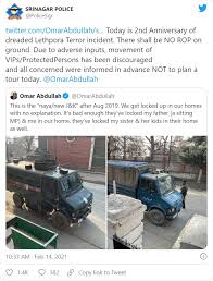 Srinagar Police refutes Omar Abdullah's claims of being 'locked in home