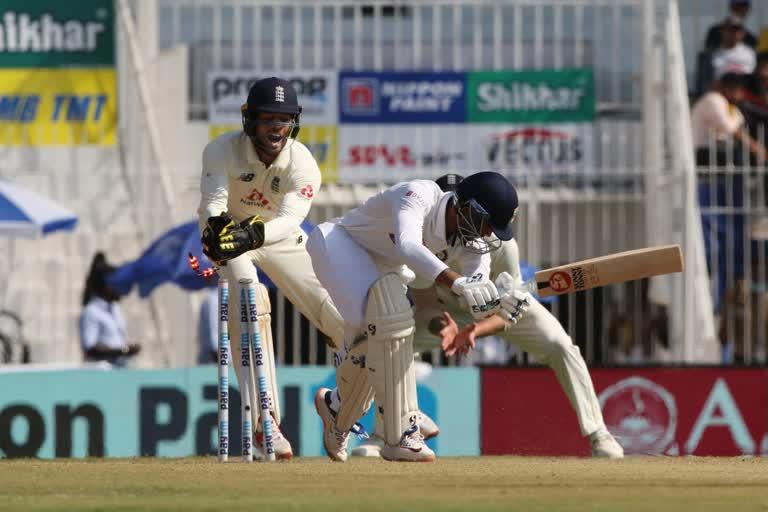 Fourth day of second test match