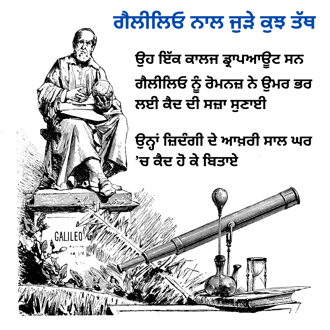 ਗੈਲੀਲਿਓ ਗੈਲੀਲੀ ਦੀ 379ਵੀਂ ਵਰ੍ਹੇਗੰਡ ਮੌਕੇ ਜਾਣੋ ਕੁਝ ਰੋਚਕ ਗੱਲਾਂ