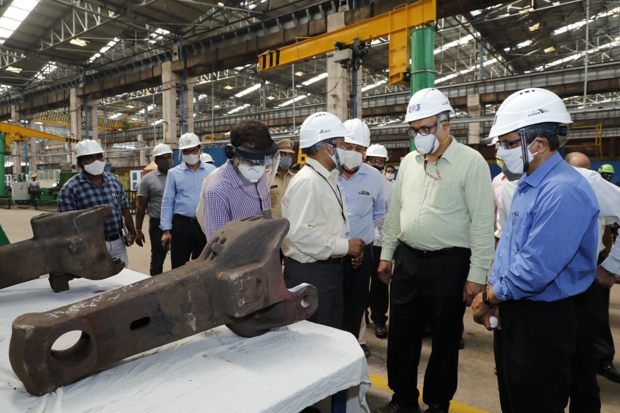 south central railway gm Gajanan inspected rayanpadu work shop