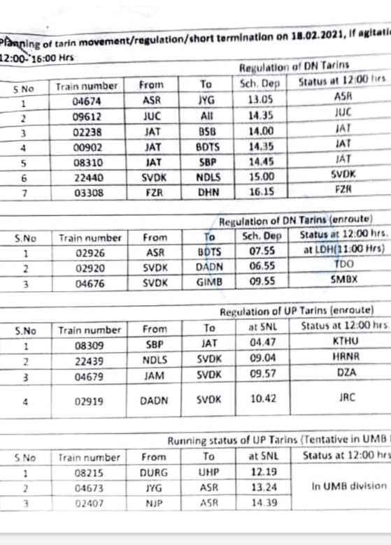 Railways will stop trains by looking at  situation