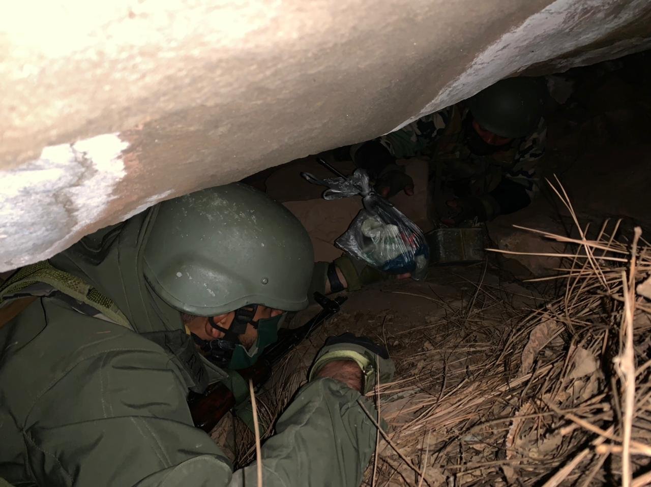 Indian Army and Police jointly recovered cache of weapons, including warlike stores at Reasi District in JK