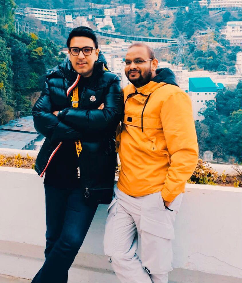 Mahaveer Jain and Dinesh Vijan at  Vaishno Devi