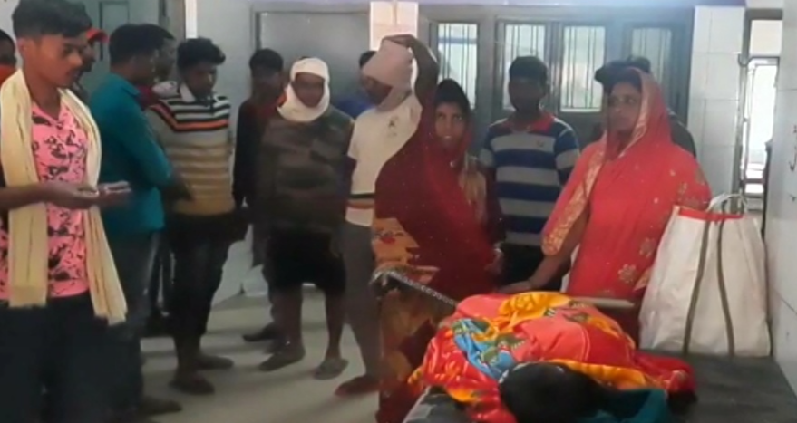 a seven-year-old girl seriously injured after being shot in Bhojpur