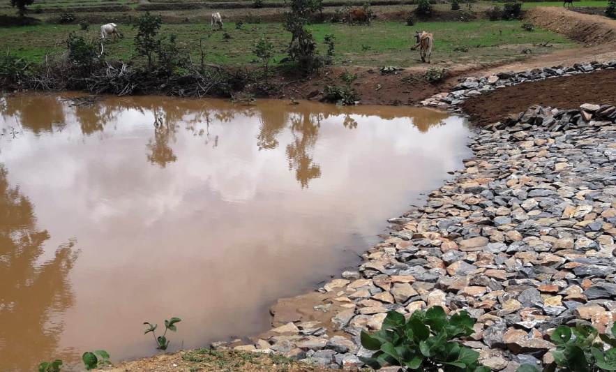 Rapid treatment of drains to save rain water