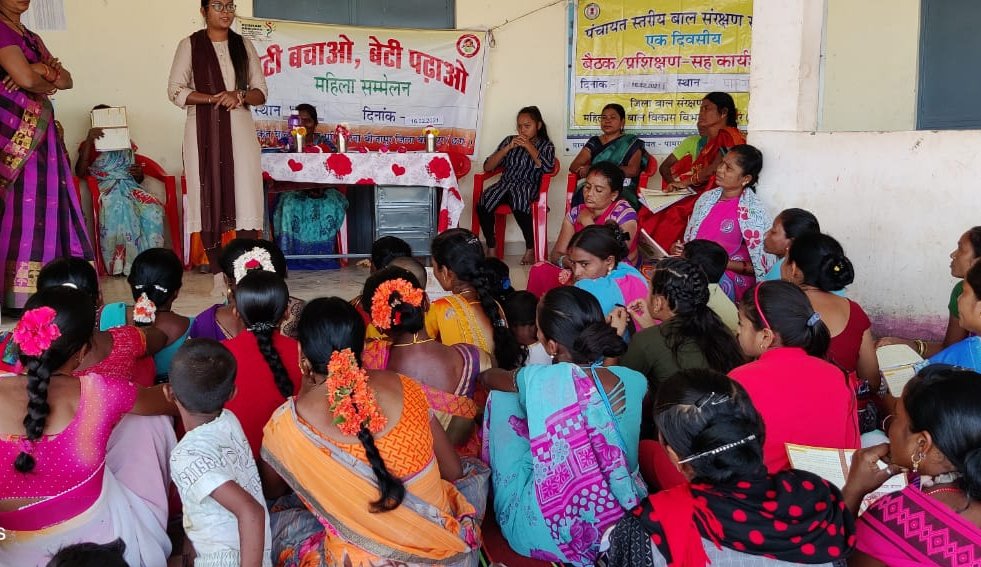 Information given to villagers about legal rights related to women and children in bijapur