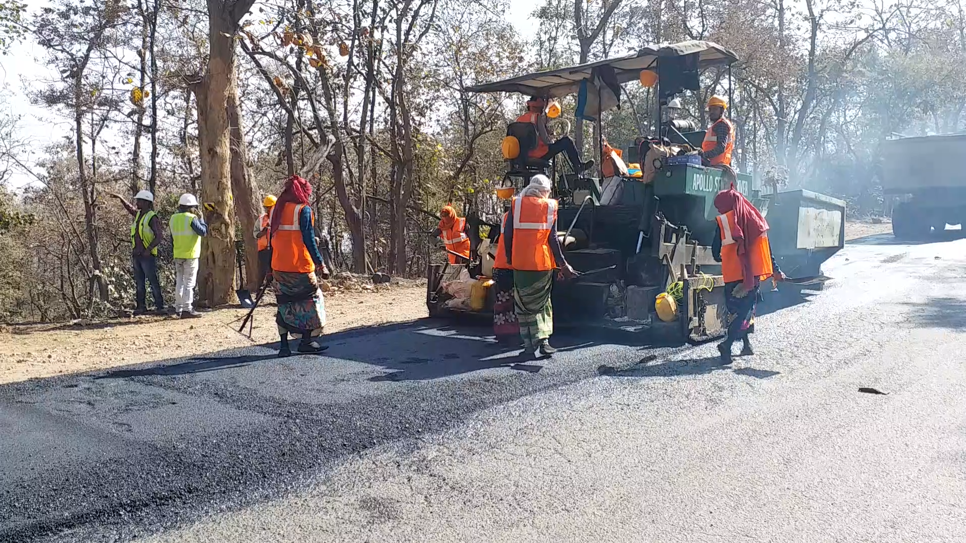 repair work started in chuhiya ghati