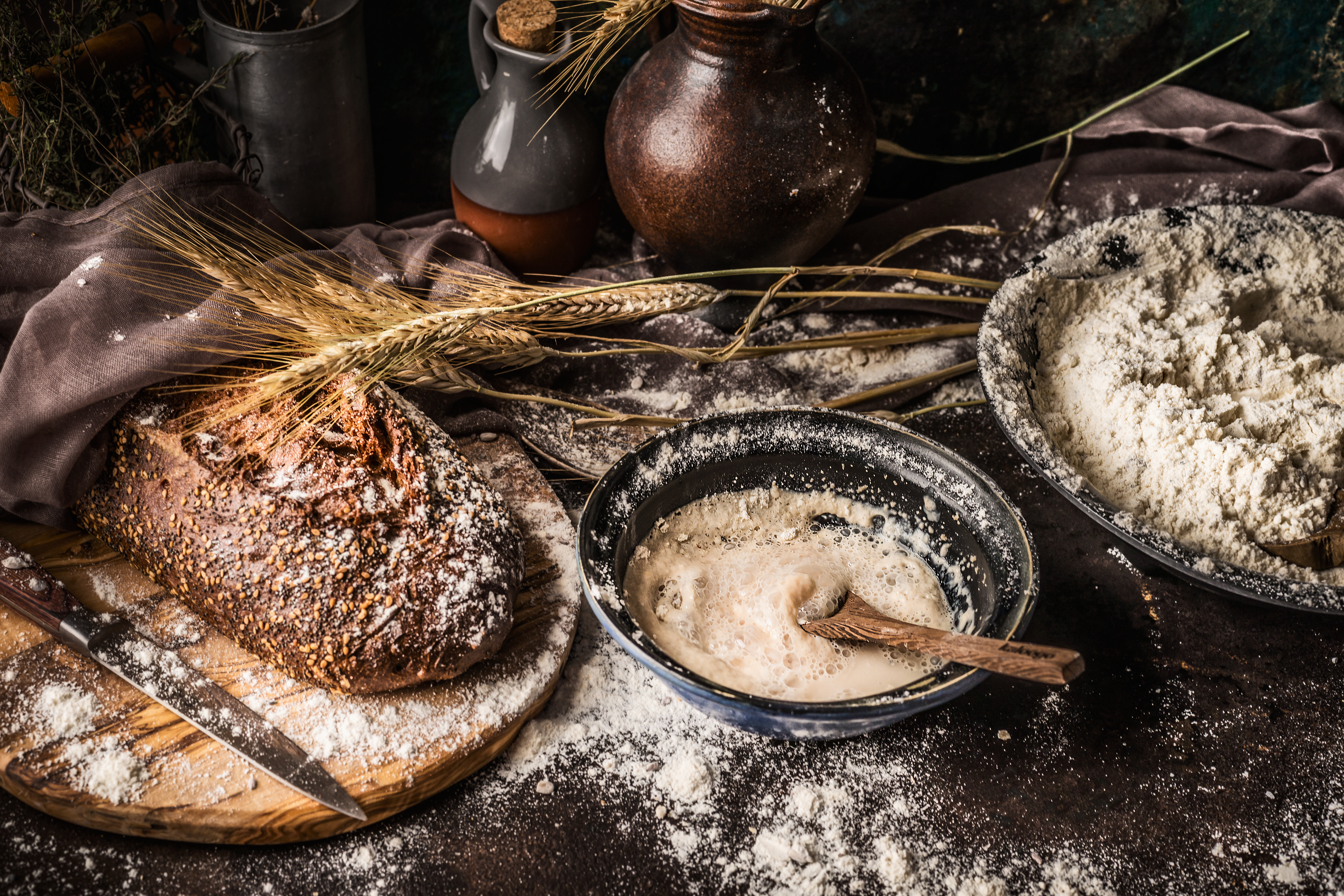 Fermented dosha flour