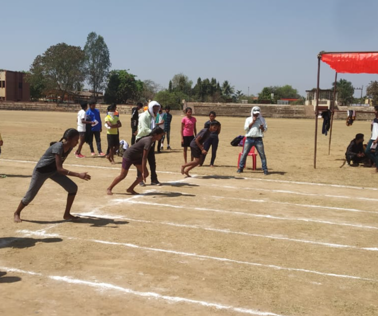 Bastar players selection trials for sports academy