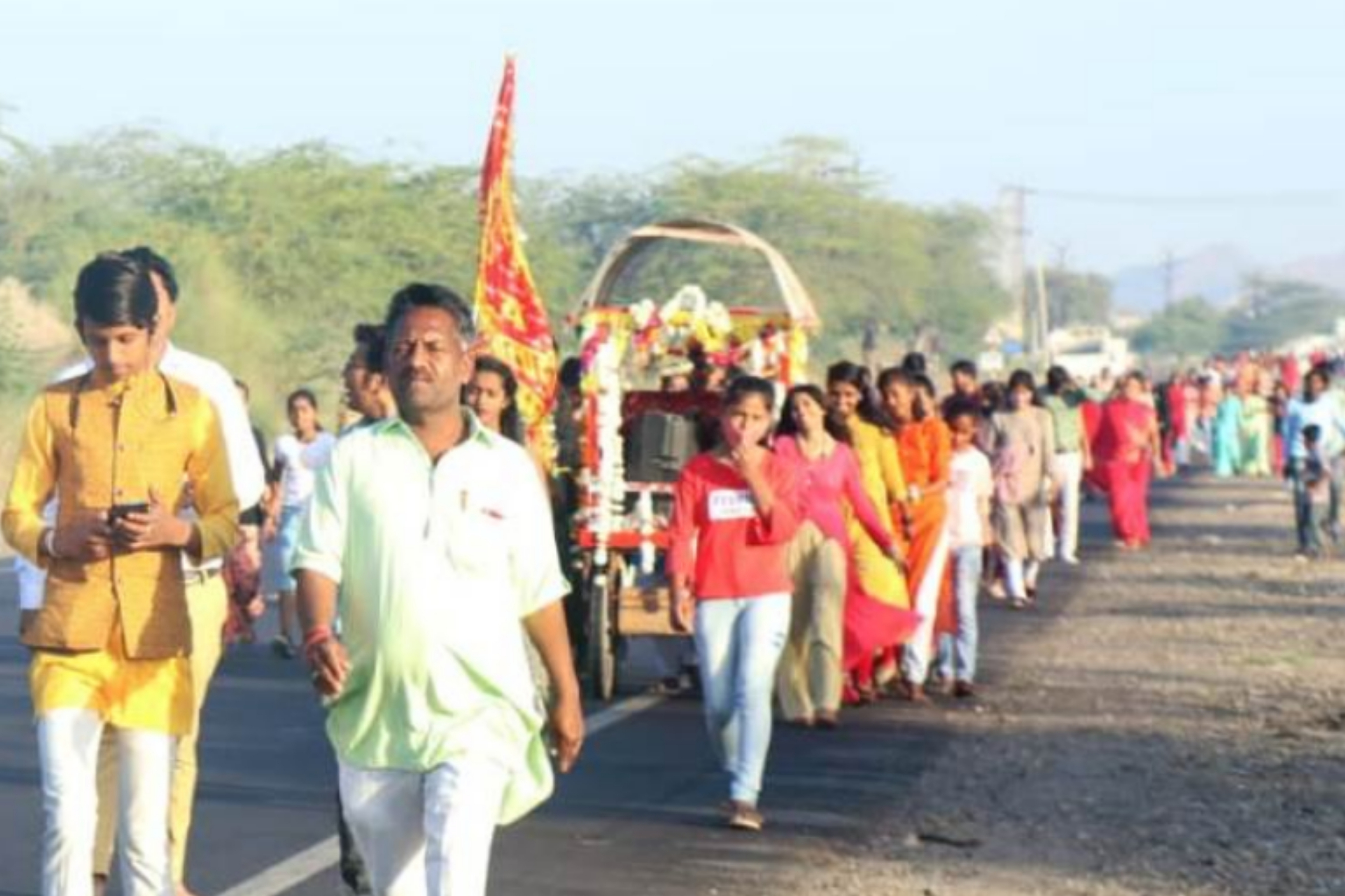 Manjisa Mata Darshan on Teres, barmer latest news,मेले में उमड़ी भीड़