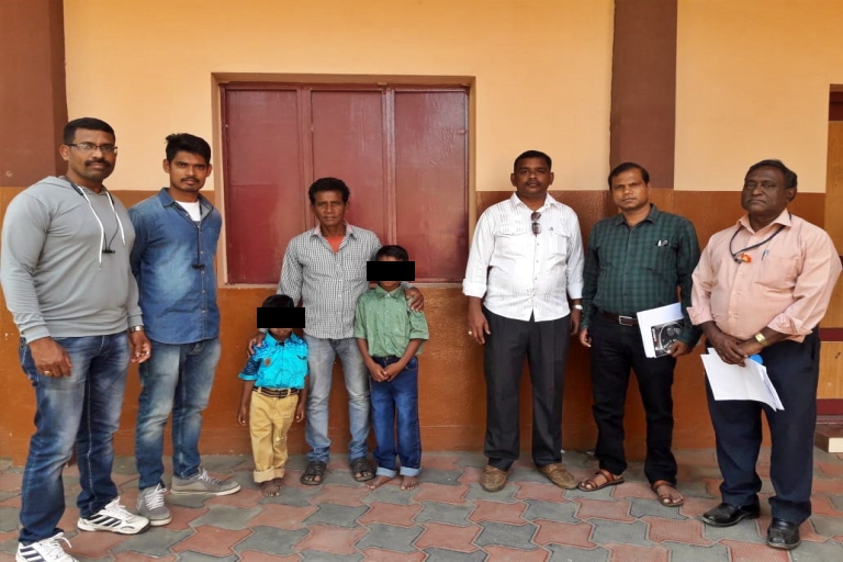 two child gajapati districts rescue from coimbatour of tamilnadu