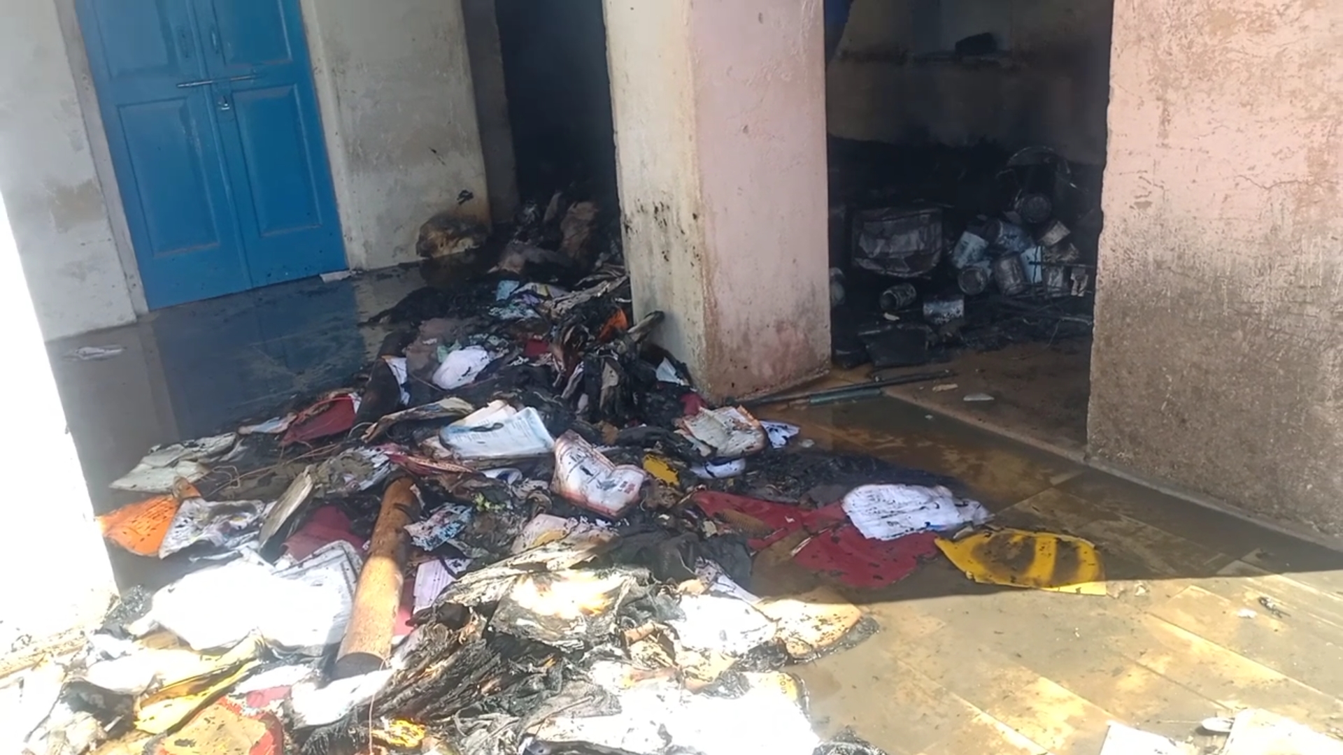 fire incident in jodhpur,  fire in school in churu