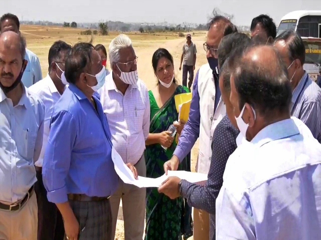 Additional Chief Secretary Kapil Mohan visited hassan district for inquired airport work