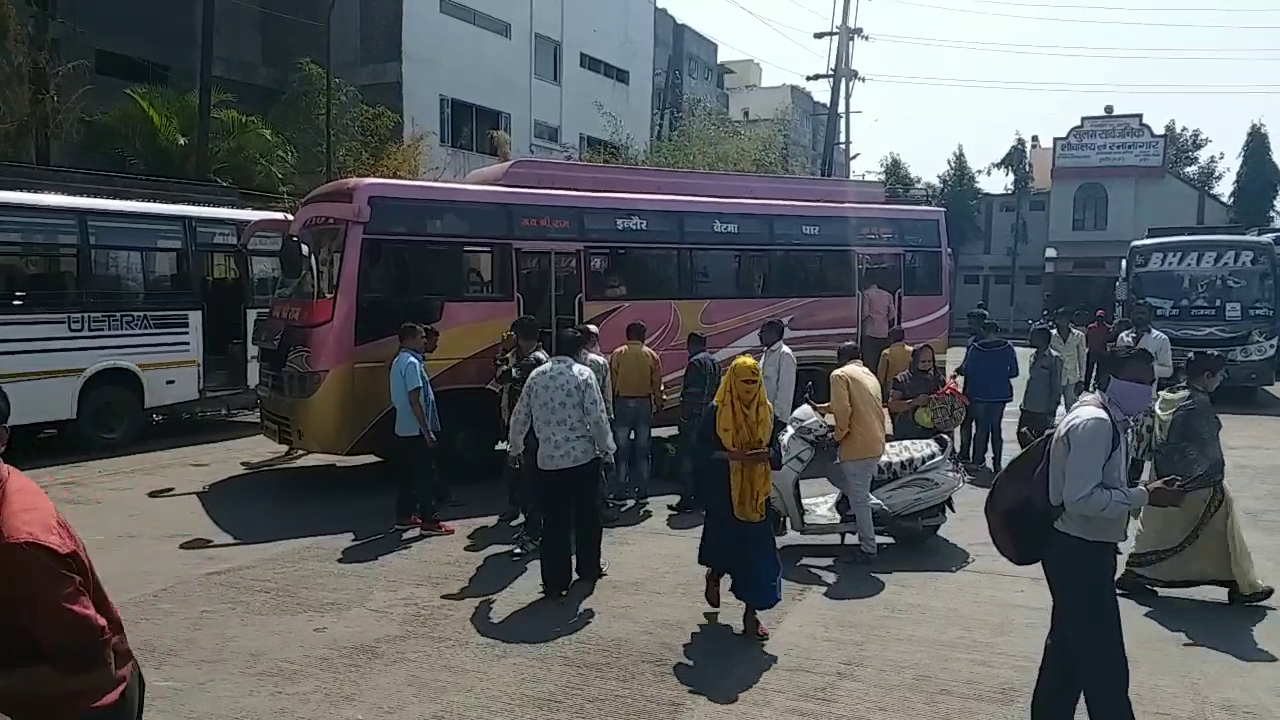 Crowd in public transport due to increased prices of petrol and diesel