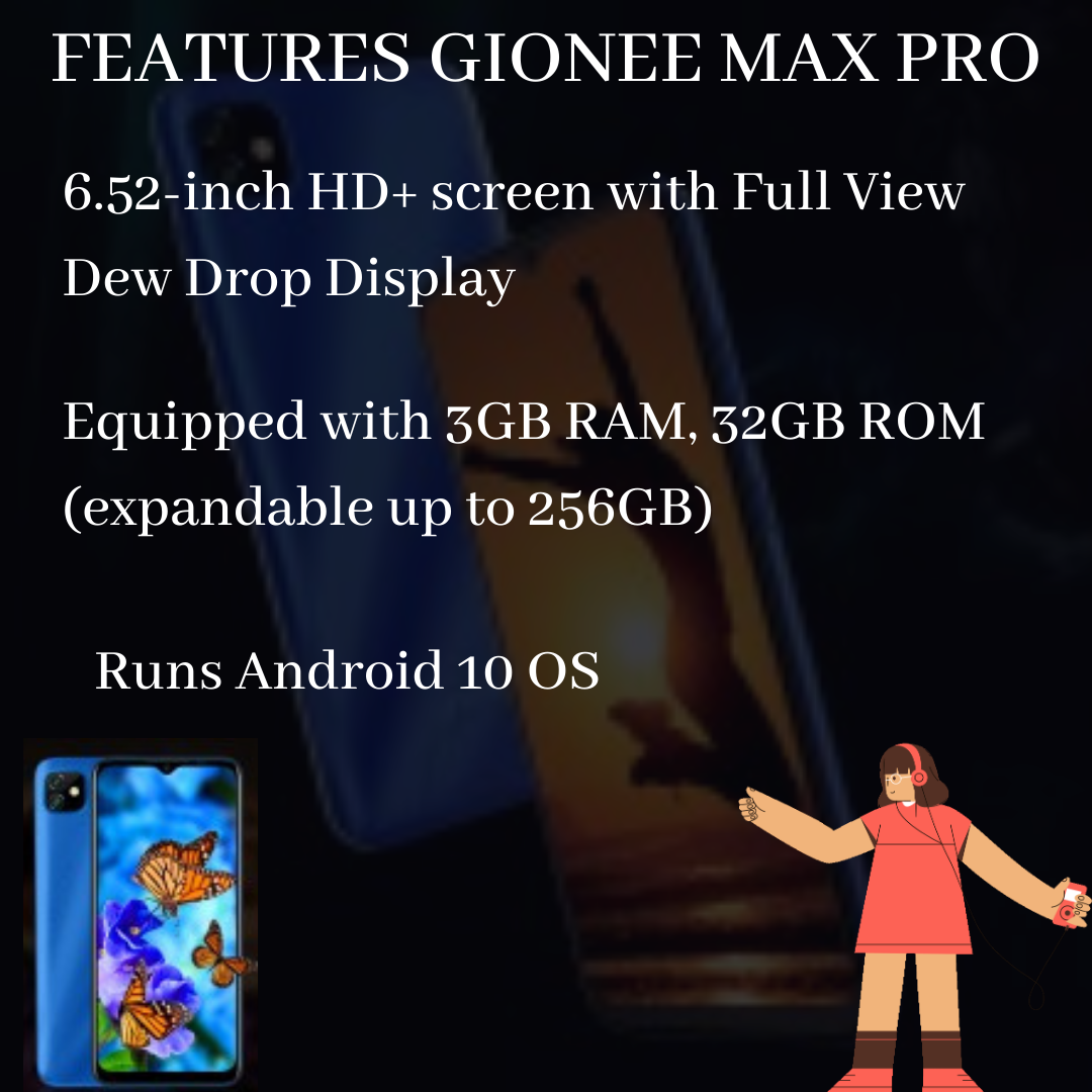 Gionee Max Pro, Gionee Max Pro features