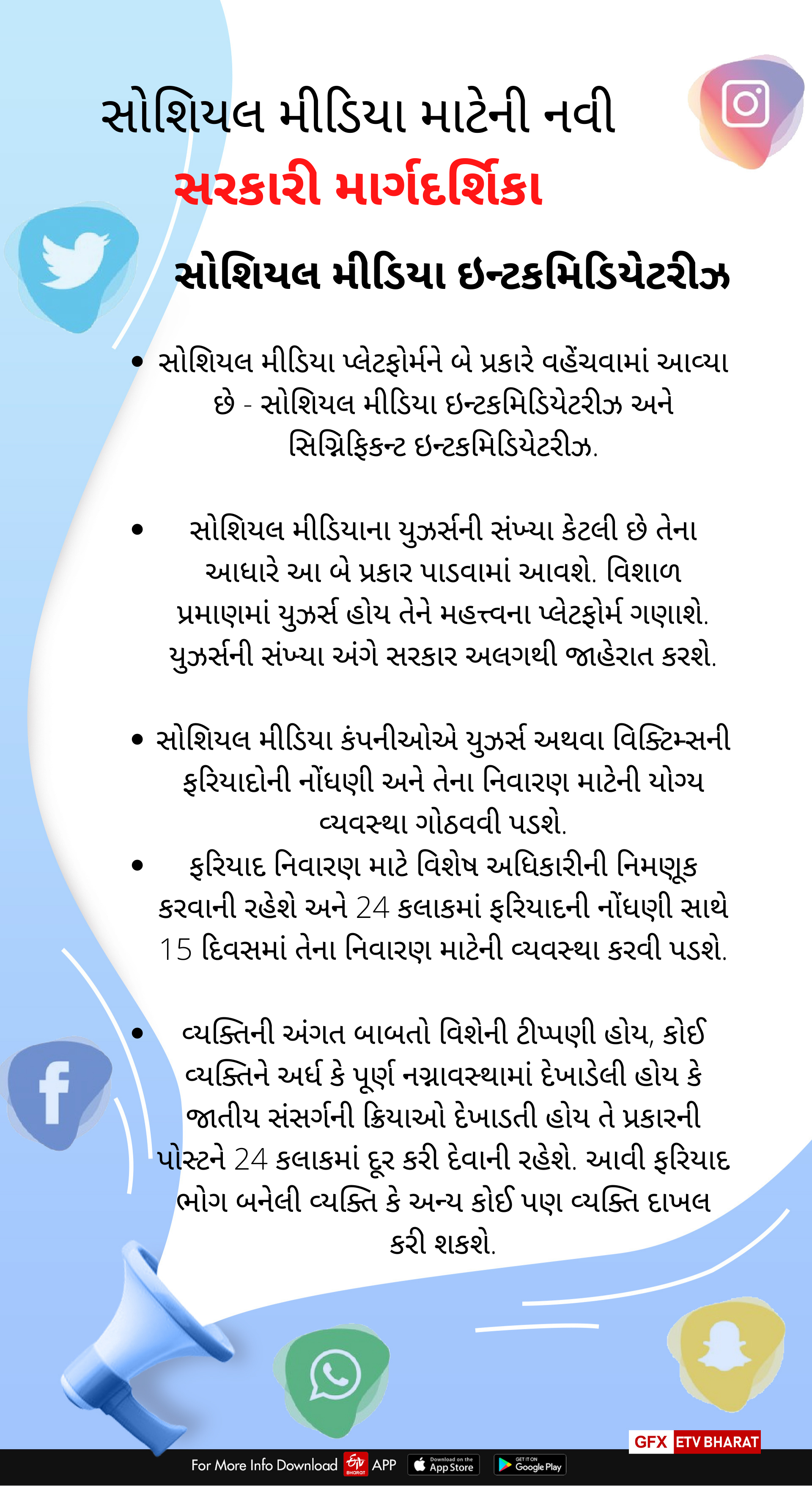 સોશિયલ મીડિયા માટે સરકારની નવી માર્ગદર્શિકા