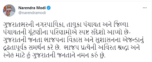 સ્વરાજની ચૂંટણીના પરિણામ