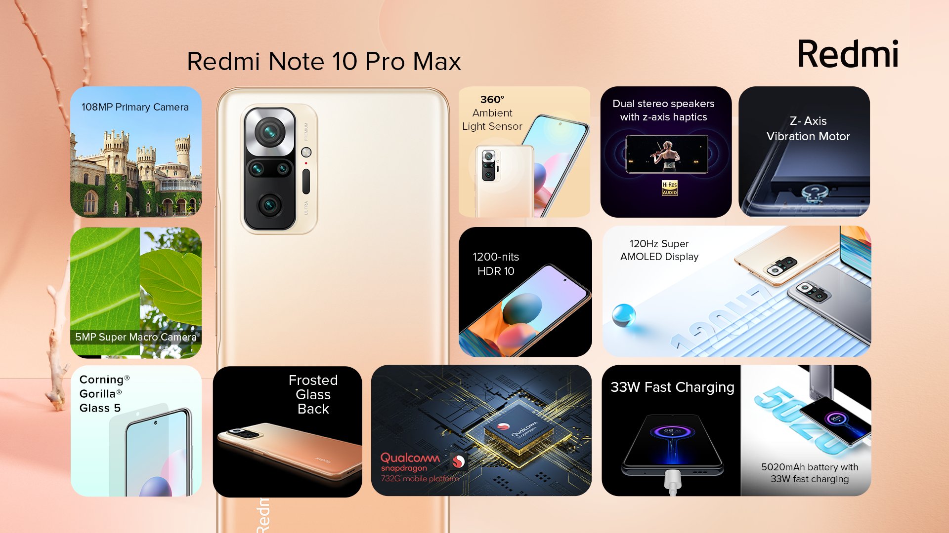 Redmi 10 series, Features of Redmi 10 series