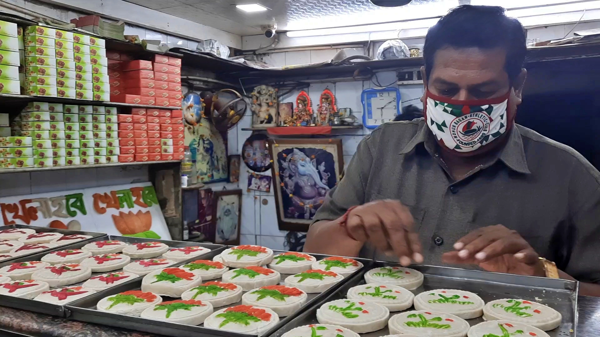 Sweets with party symbols spice up poll heat in Bengal