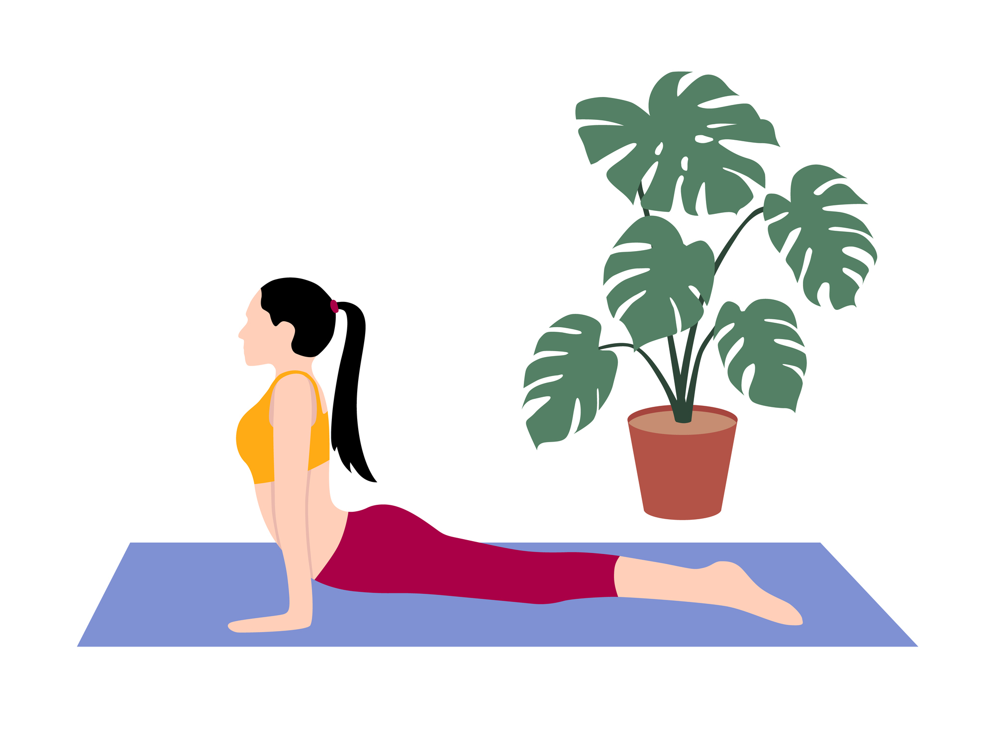 cobra stretch, bhujang asan, yoga for desk job pains