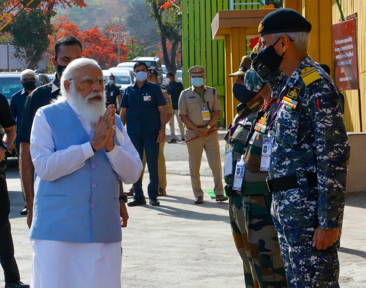 PM Modi reaches Kevadia for military commanders conference