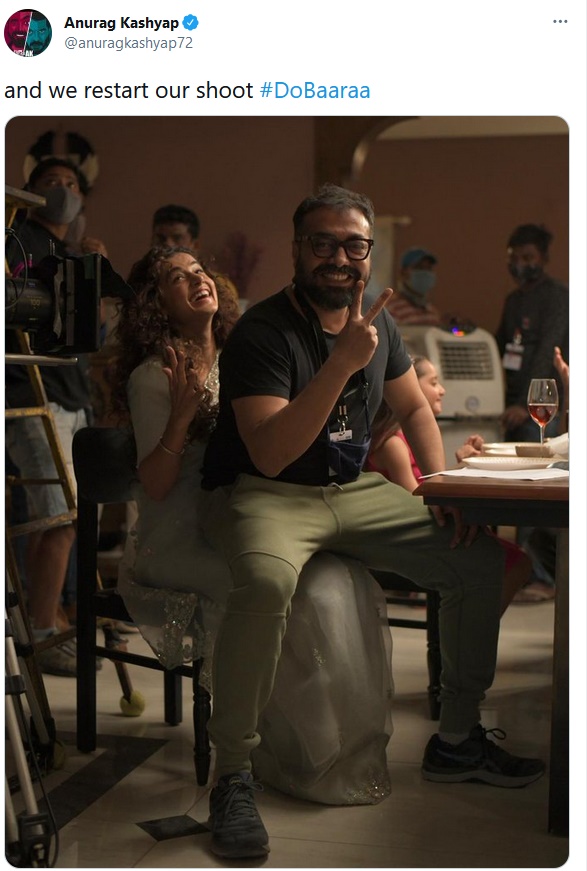 Taapsee Pannu, Anurag Kashyap speak after raids, resume shooting for Dobaaraa'