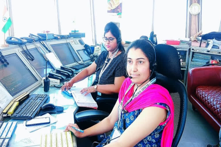 Women power at Raipur Airport