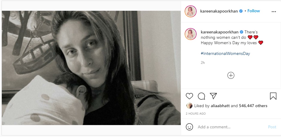 Kareena shares first picture with newborn