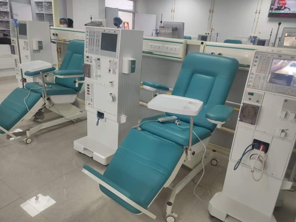 first free kidney dialysis hospital open in delhi by DSGMC