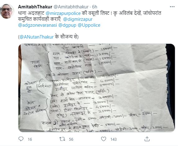 अमिताभ ठाकुर का ट्वीट.