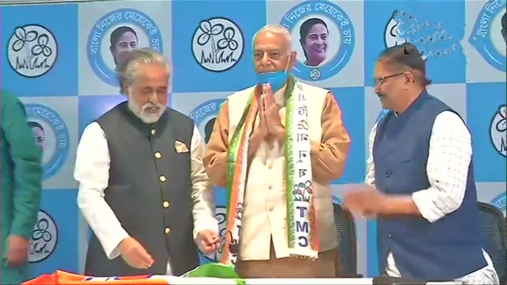 Former Union Minister Yashwant Sinha joins TMC