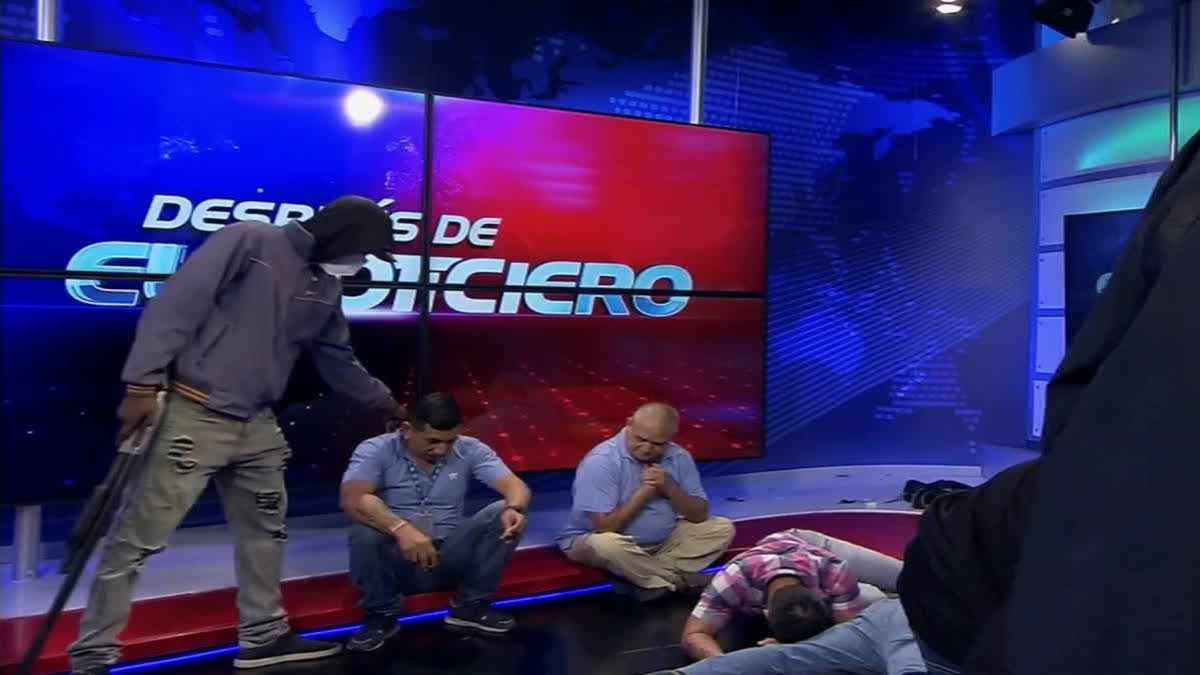 Ecuador hunkers down for a government war on drug gangs after attack during live TV newscast