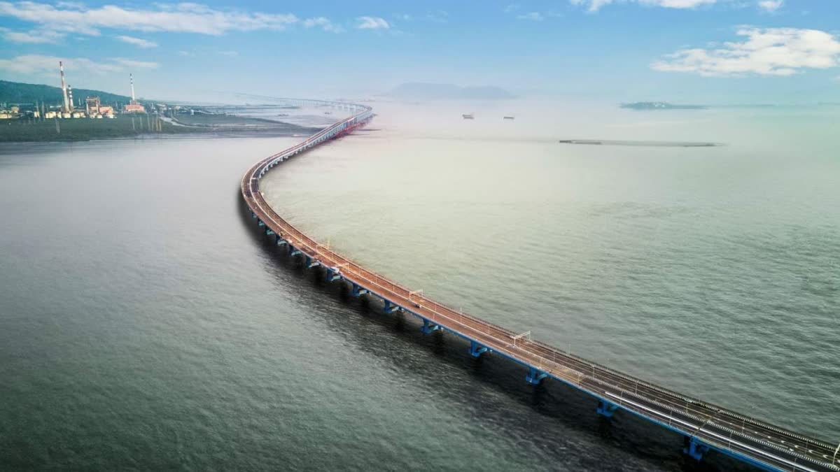 Atal Setu Mumbai Trans Harbour Link longest bridge built on the sea