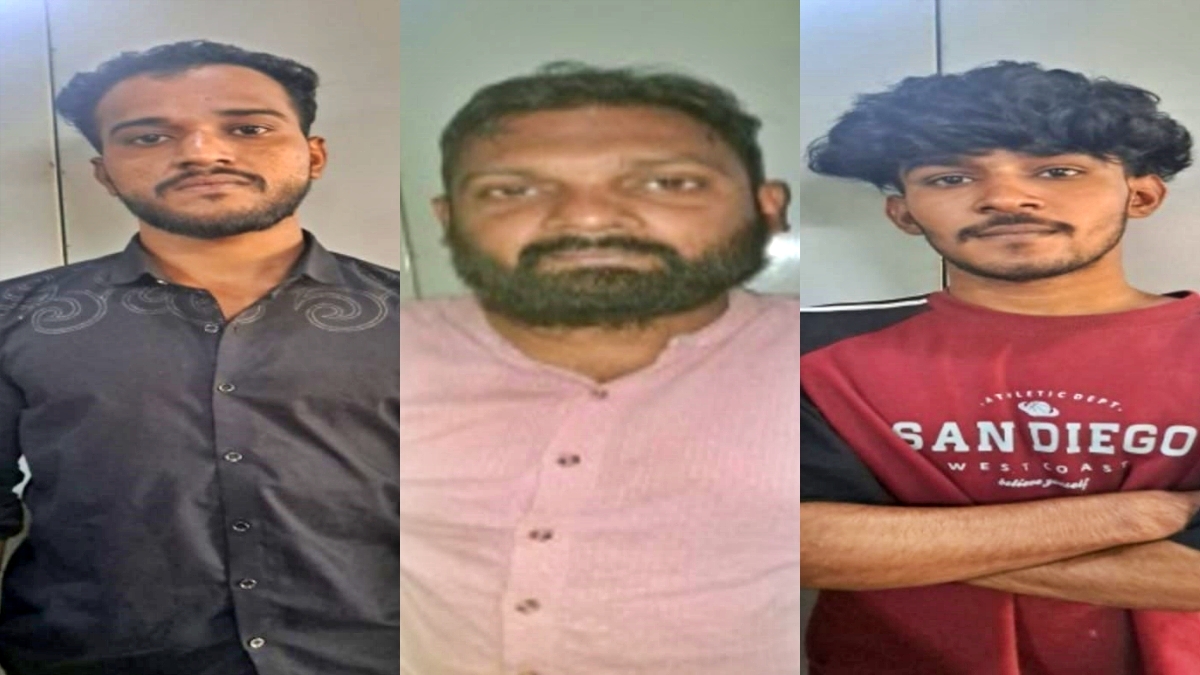 gold jewelry  arrested for robbing  ಚಿನ್ನಾಭರಣ ದೋಚಿದ ಮೂವರು  ಗ್ರಾಹಕರ ಸೋಗಿನಲ್ಲಿ ಕಳ್ಳತನ