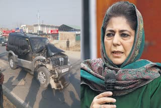 Mehbooba Mufti escapes unhurt in car accident