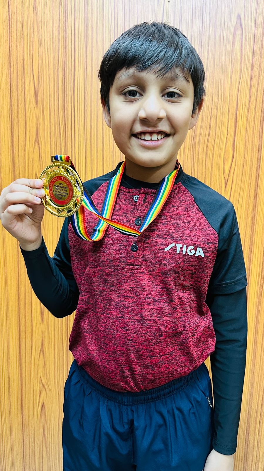 Utkarsh becomes state champion in under-11 table tennis