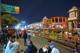 Preparations underway ahead of the first anniversary of the consecration of the Ram Lalla idol at the Ram temple, in Ayodhya, Friday, Jan. 10, 2025.