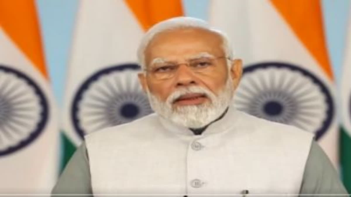 Prime Minister Narendra Modi praised Swami Dayanand Saraswati's birth in Gujarat and emphasized the importance of education based on Indian values, citing British rulers' attempts to portray Hindu society in a negative light.