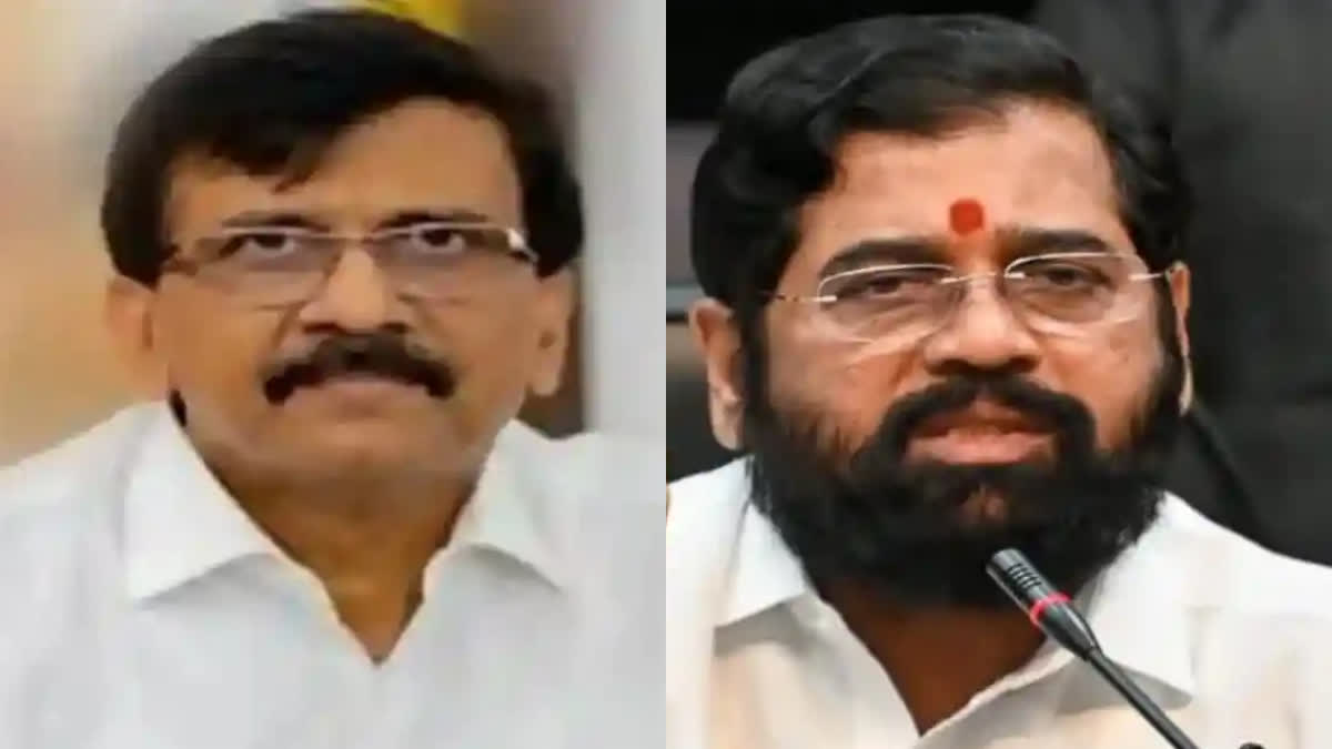 MP Sanjay Raut posted photo  CM Eknath Shinde with Gangster  ഏക്‌നാഥ് ഷിൻഡെ ഗ്യാങ്സ്റ്ററിനൊപ്പം  എംപി സഞ്ജയ് റാവത്ത്