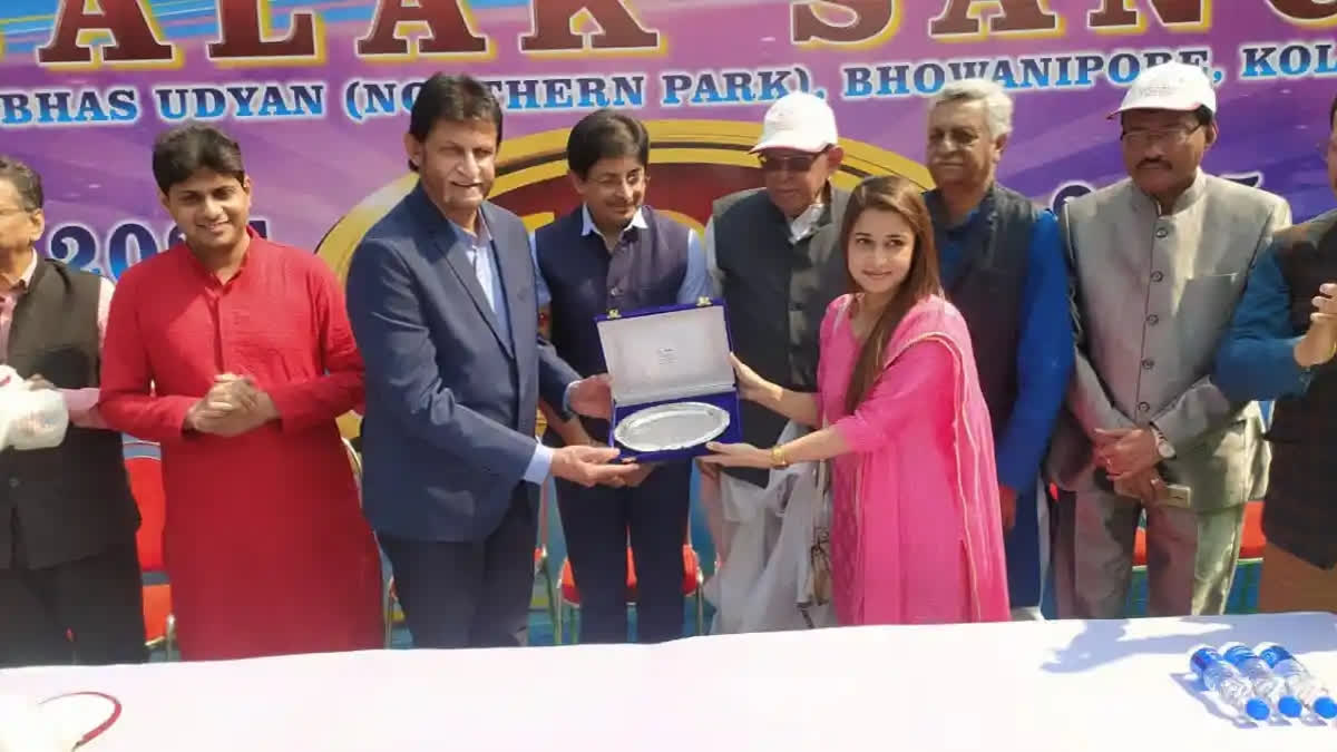 Former India cricketer Sandeep Patil at a event in Kolkata on Sunday (Source ETV Bharat)