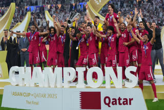 Qatar  AFC Asian Cup Champions  Qatar vs Jordan Result  Akram Afif  ഏഷ്യന്‍ കപ്പ് ഫുട്‌ബോള്‍