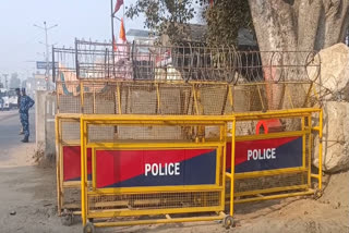 Farmers' March: Three-Layer Barricading; Punjab-Haryana Border Sealed; Heavy Police Force Deployed (Source ETV Bharat)
