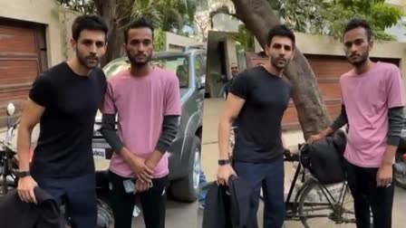 Fan came by Cycles to meet Kartik Aaryan