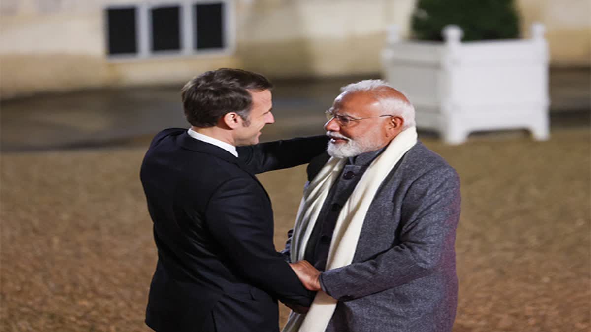 MACRON HOSTED DINNER FOR PM MODI