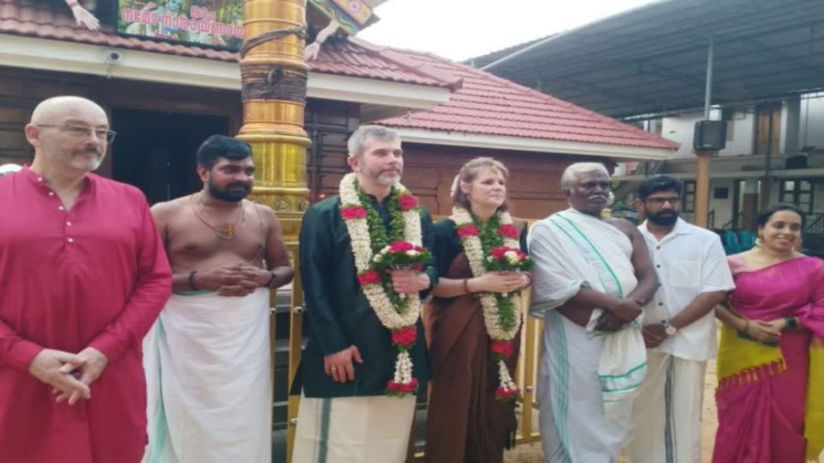 Muslim Doctor Officiates French Couple’s Wedding At Hindu Temple In Kerala