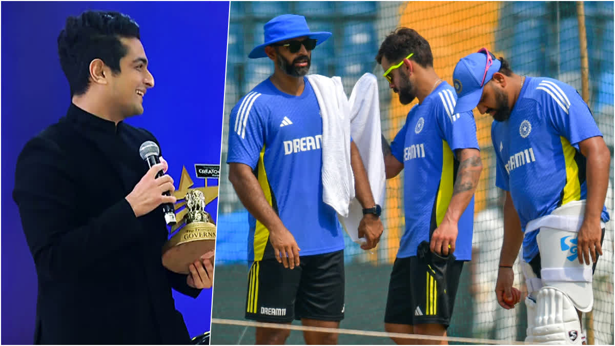 Ranveer Allahabadia, Indian coach Abhishek Nair, Virat Kohli and Rohit Sharma