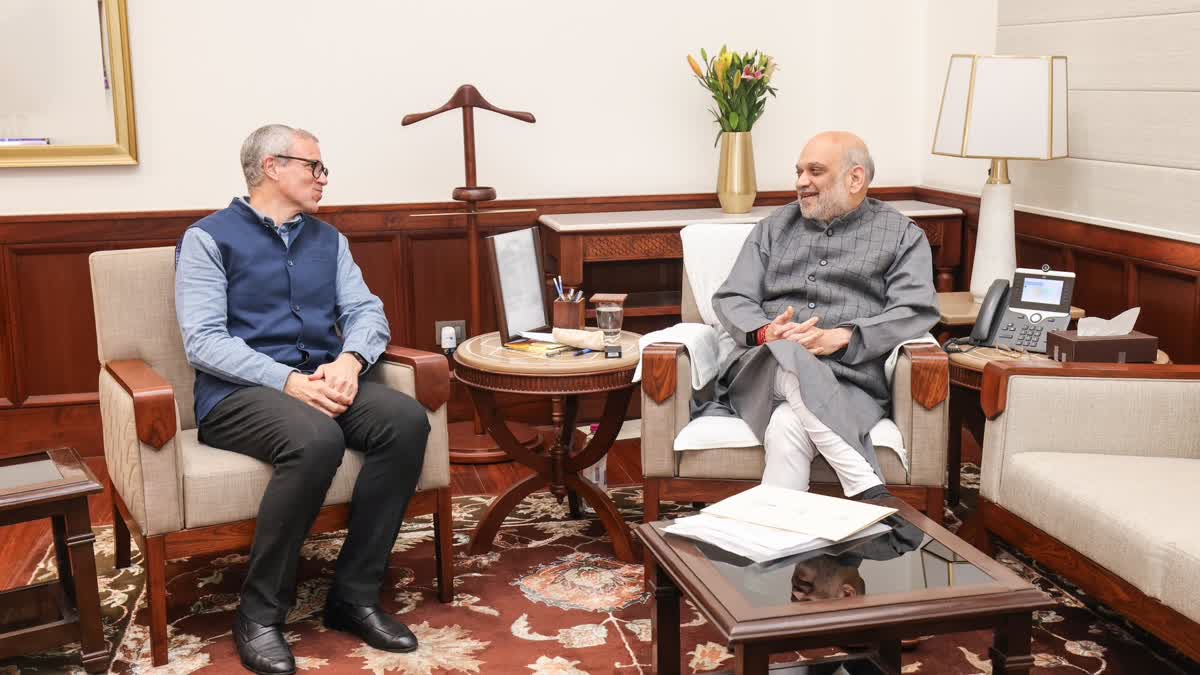 Omar Abdullah Met Union Home Minister Amit Shah In New Delhi