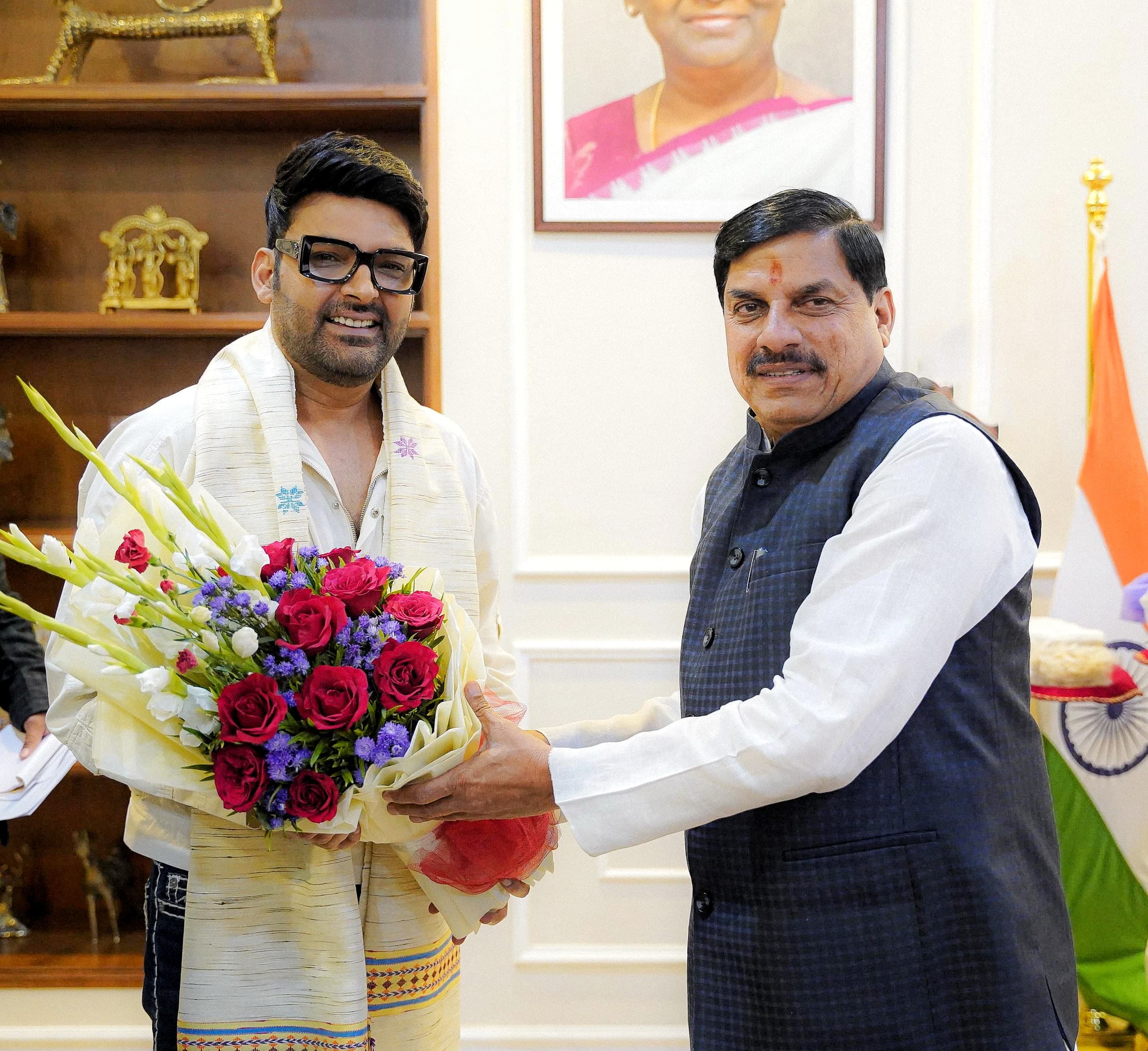 Kapil sharma with mp cm