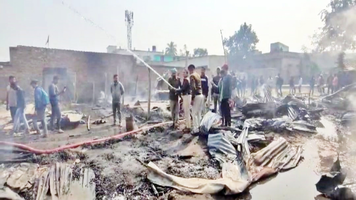 fire at lodge IN purnea